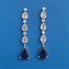 American Diamond Classic Earring With Rhodium Plating