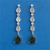 American Diamond Classic Earring With Rhodium Plating