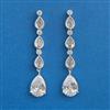 American Diamond Classic Earring With Rhodium Plating