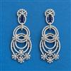 American Diamond Classic Earring With Rhodium Plating