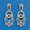 American Diamond Classic Earring With Rhodium Plating