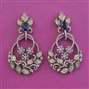 American Diamond Classic Earring With Mehndi Plating
