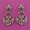 American Diamond Classic Earring With Mehndi Plating