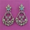 American Diamond Classic Earring With Mehndi Plating