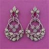 American Diamond Classic Earring With Mehndi Plating