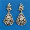 American Diamond Classic Earring With Mehndi Plating