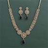 American Diamond Classic Necklace With 2 Tone Plating