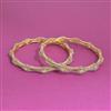 American Diamond Classic Bangles With 2 Tone Plating