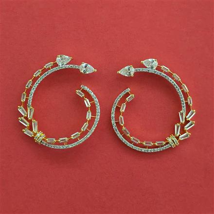 American Diamond Tops With 2 Tone Plating Rhodium Plating