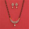 American Diamond Classic Mangalsutra With 2 Tone Plating Rhodium Plating