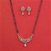 American Diamond Classic Mangalsutra With 2 Tone Plating Rhodium Plating