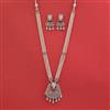 American Diamond Classic Pendant Set With Rhodium Plating