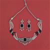 American Diamond Classic Necklace With Rhodium Plating