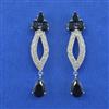 American Diamond Classic Earring with Rhodium Plating