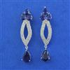 American Diamond Classic Earring with Rhodium Plating