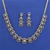 American Diamond Classic Necklace with Rhodium Plating 2 Tone Plating Mehndi Plating