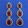 American Diamond Classic Earring with Mehndi Plating
