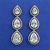 American Diamond Classic Earring with Mehndi Plating