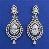 American Diamond Long Earring with 2 Tone Plating