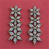 American Diamond Classic Earring with Rhodium Plating 2 Tone Plating Mehndi Plating