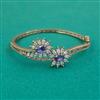 American Diamond Openable kada with Mehndi Plating