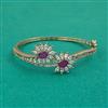 American Diamond Openable kada with Mehndi Plating