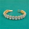 American Diamond Classic Bracelet with 2 Tone Plating