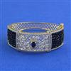 American Diamond Openable kada with 2 Tone Plating