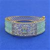 American Diamond Openable kada with 2 Tone Plating