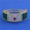 American Diamond Openable kada with 2 Tone Plating