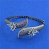 American Diamond Openable kada with Black Plating