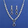 American Diamond Classic Necklace with Rhodium Plating