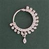 American Diamond Classic Nose Ring with Rhodium Plating 2 Tone Plating