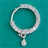 American Diamond Classic Nose Ring with Rhodium Plating 2 Tone Plating