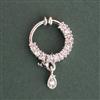American Diamond Classic Nose Ring with Rhodium Plating 2 Tone Plating