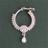 American Diamond Classic Nose Ring with Rhodium Plating 2 Tone Plating