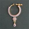 American Diamond Classic Nose Ring with Rhodium Plating 2 Tone Plating