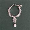 American Diamond Classic Nose Ring with Rhodium Plating 2 Tone Plating