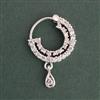 American Diamond Classic Nose Ring with Rhodium Plating 2 Tone Plating