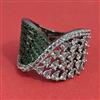 American Diamond Adjustable Ring with Black Plating