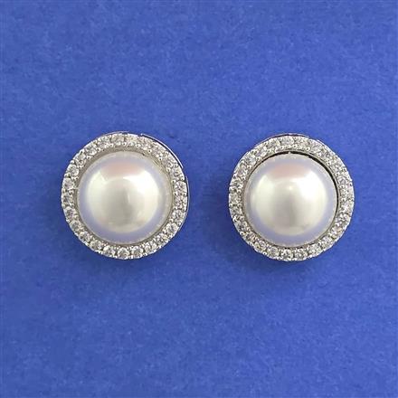 American Diamond Tops with Rhodium Plating 2 Tone Plating