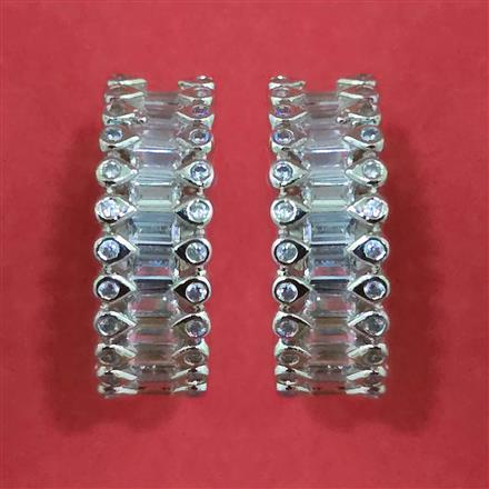 American Diamond Bali with Rhodium Plating