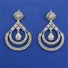American Diamond Classic Earring with Rhodium Plating 2 Tone Plating Mehndi Plating