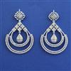 American Diamond Classic Earring with Rhodium Plating 2 Tone Plating Mehndi Plating