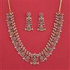 American Diamond Classic Necklace with 2 Tone Plating