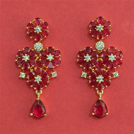 American Diamond Classic Earring with Gold Plating