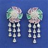 American Diamond Classic Earring with Rhodium Plating