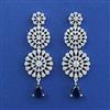 American Diamond Classic Earring with Rhodium Plating