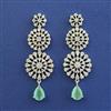 American Diamond Classic Earring with Rhodium Plating