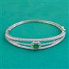 American Diamond Openable kada with Rhodium Plating